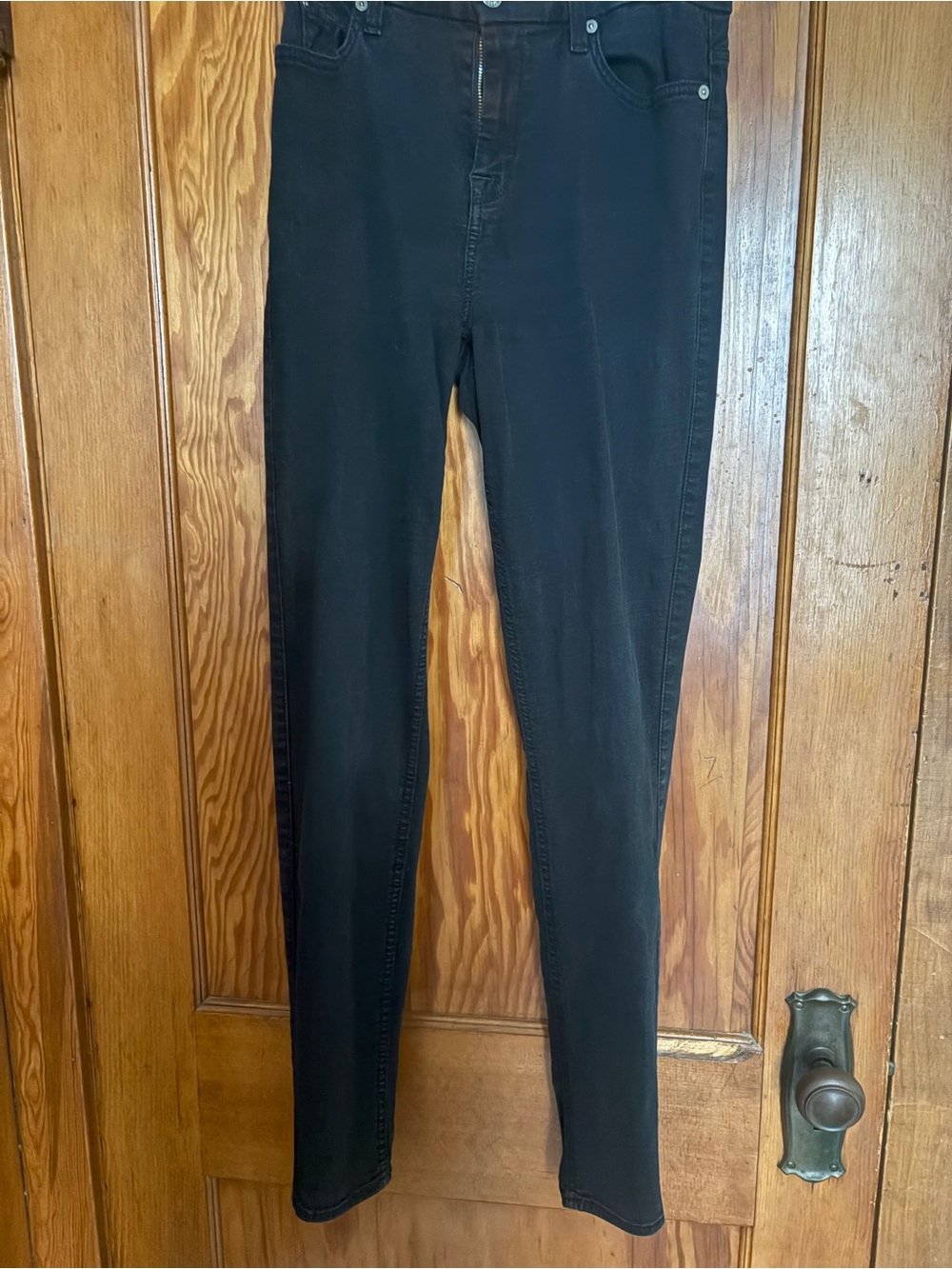 7 For All Mankind Black Women’s Skinny Jeans